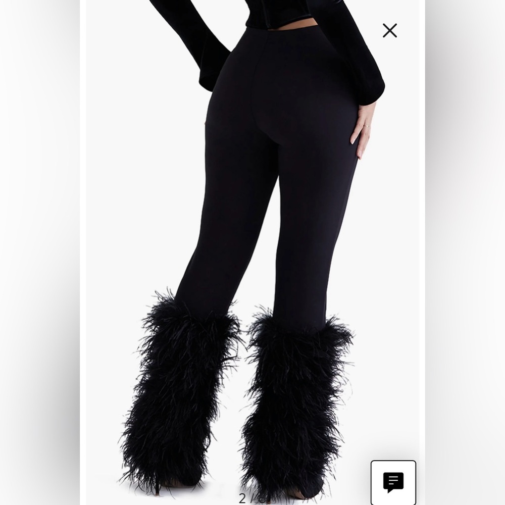 House of Cb fur pants size XS